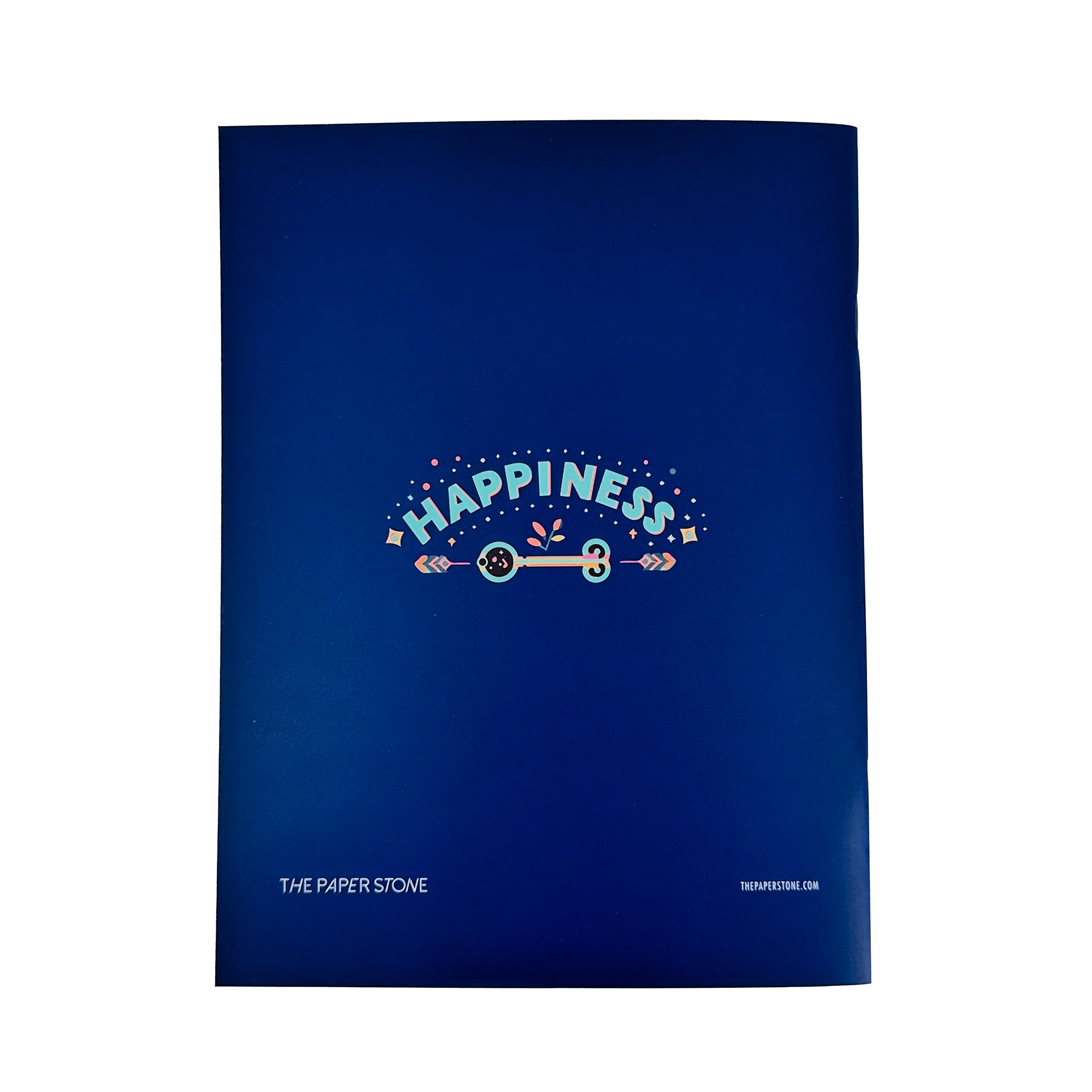 Exercise Book - Happiness is Key - dark blue