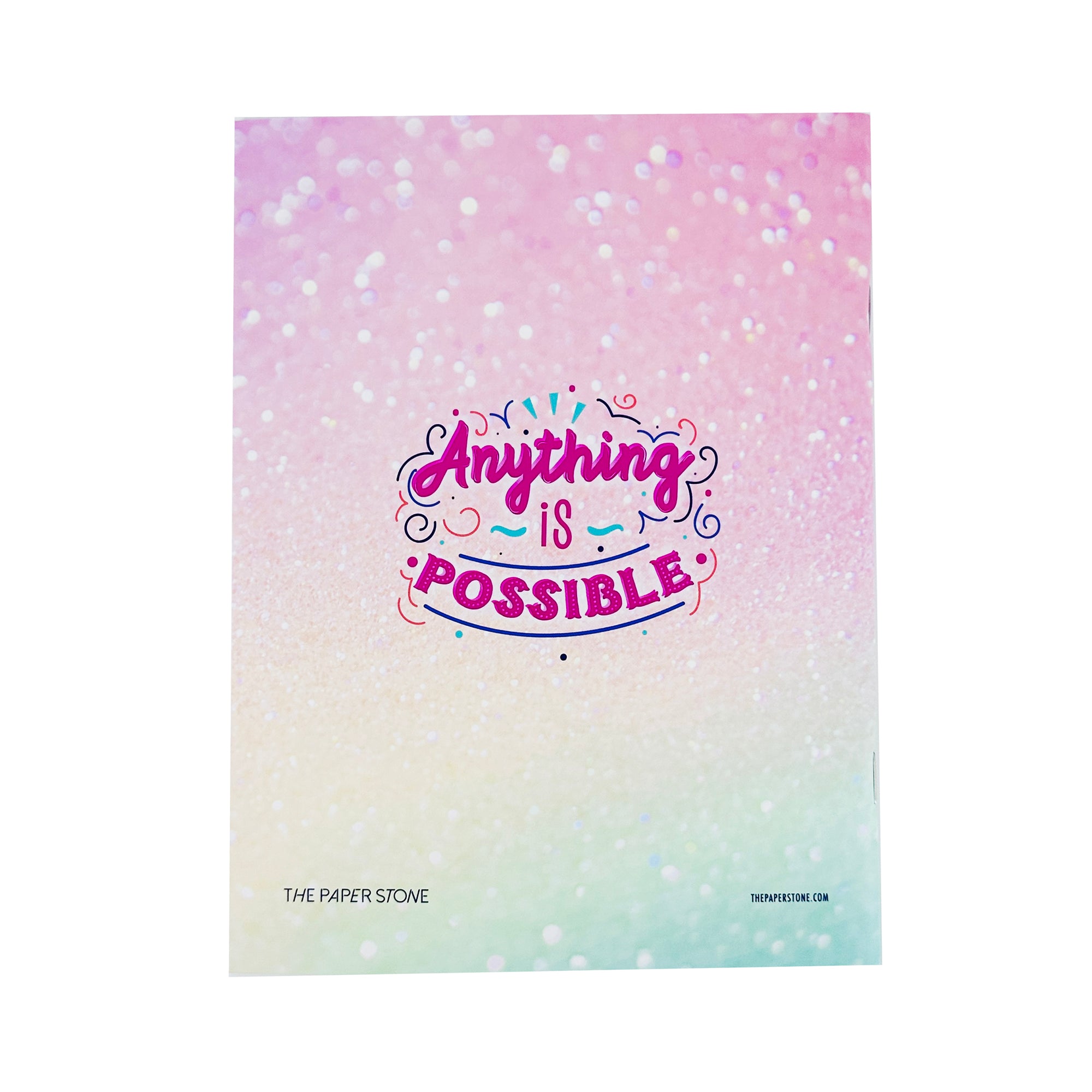 Exercise Book - Anything Is Possible Pink