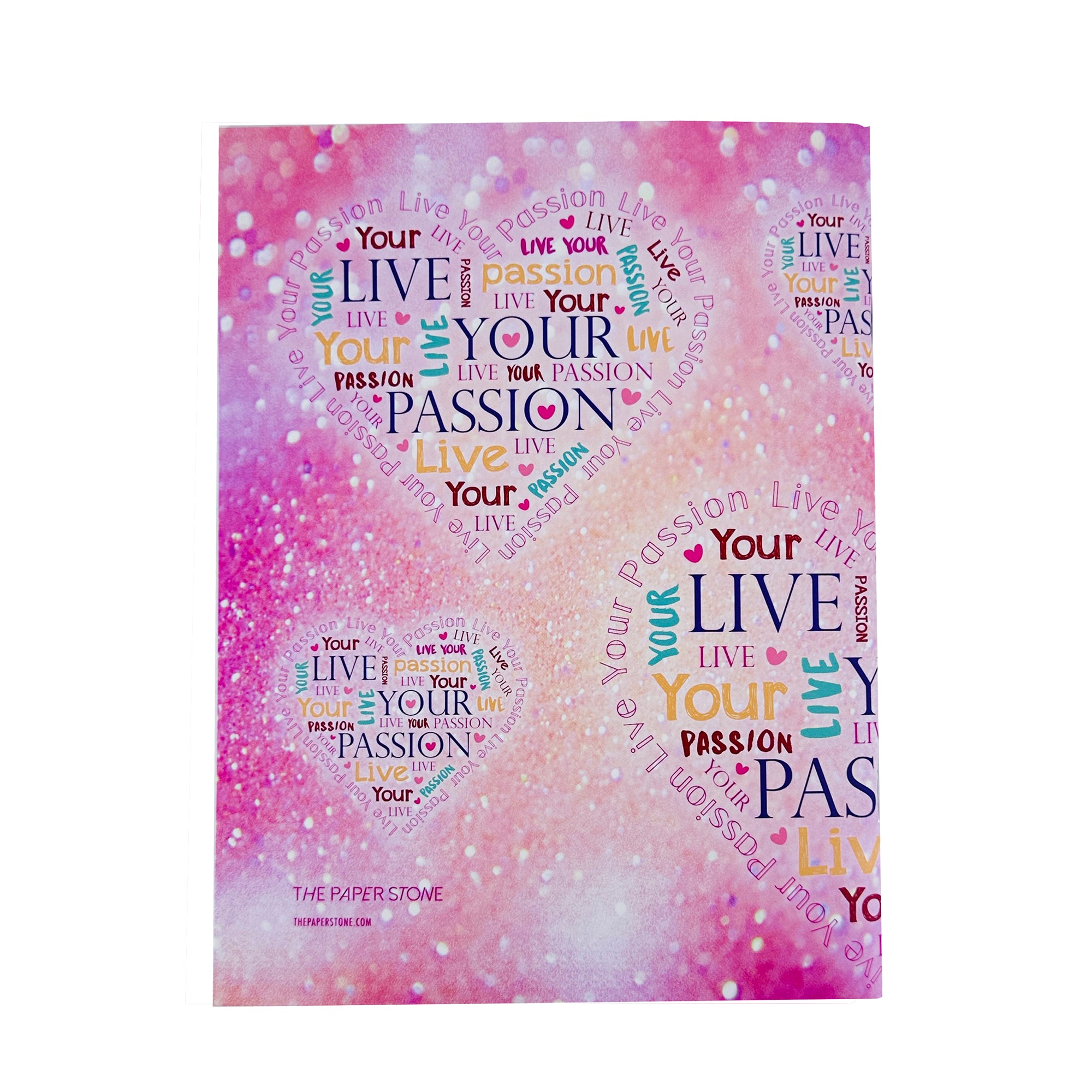 Exercise Book - Live Your Passion Hearts