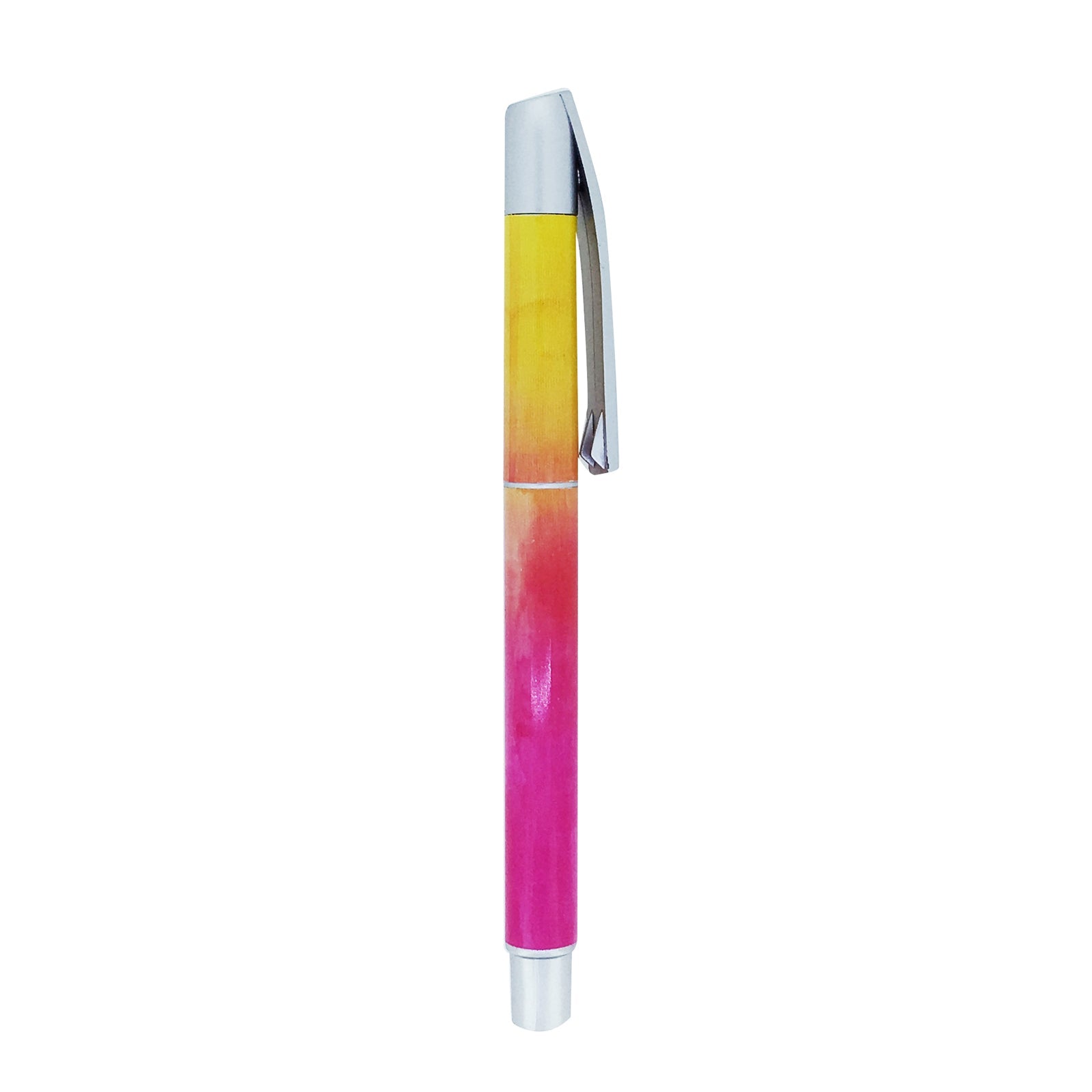 5PC DEAL Silver Clip Pen - Watercolour Pink