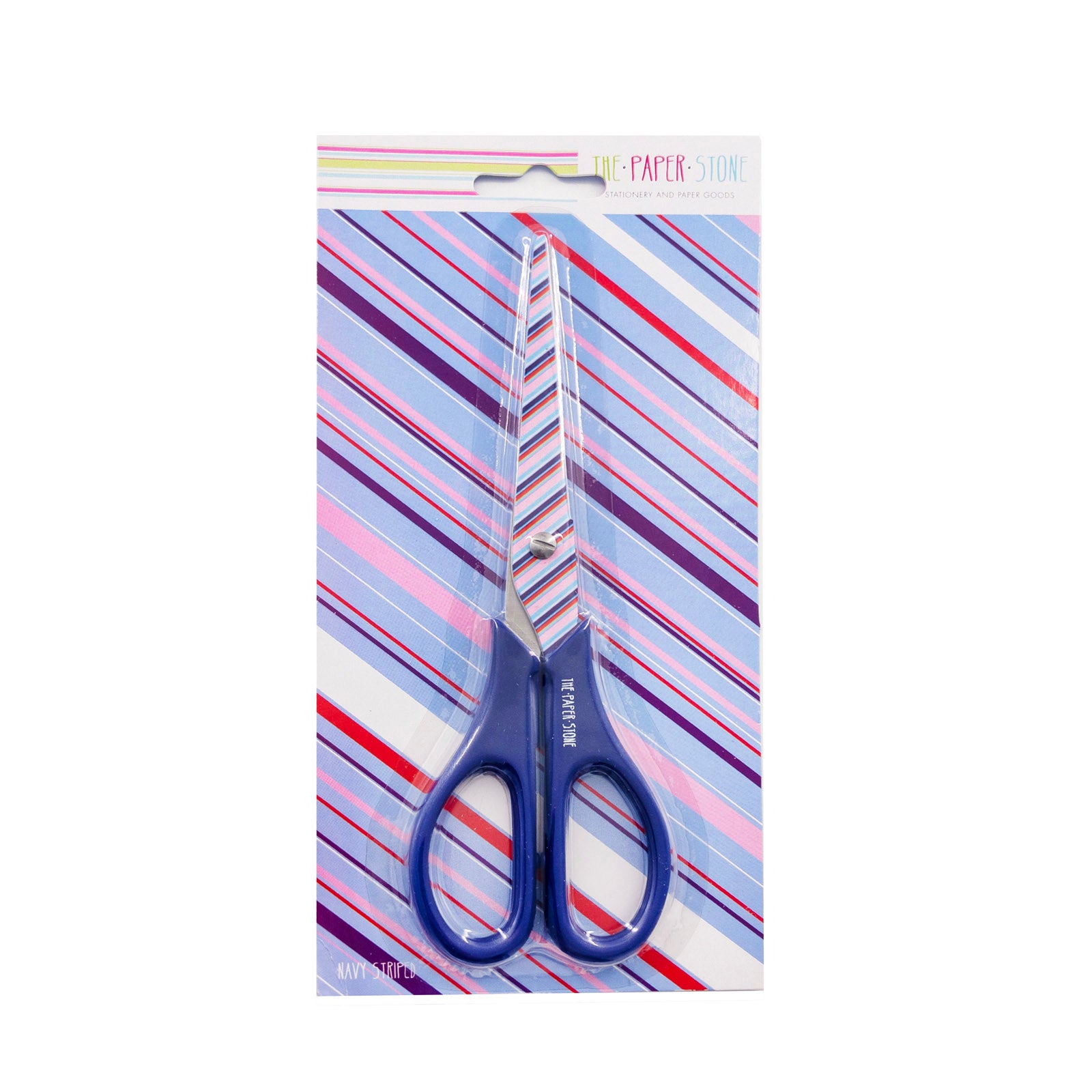 Scissors - Blue Stripes - Blue