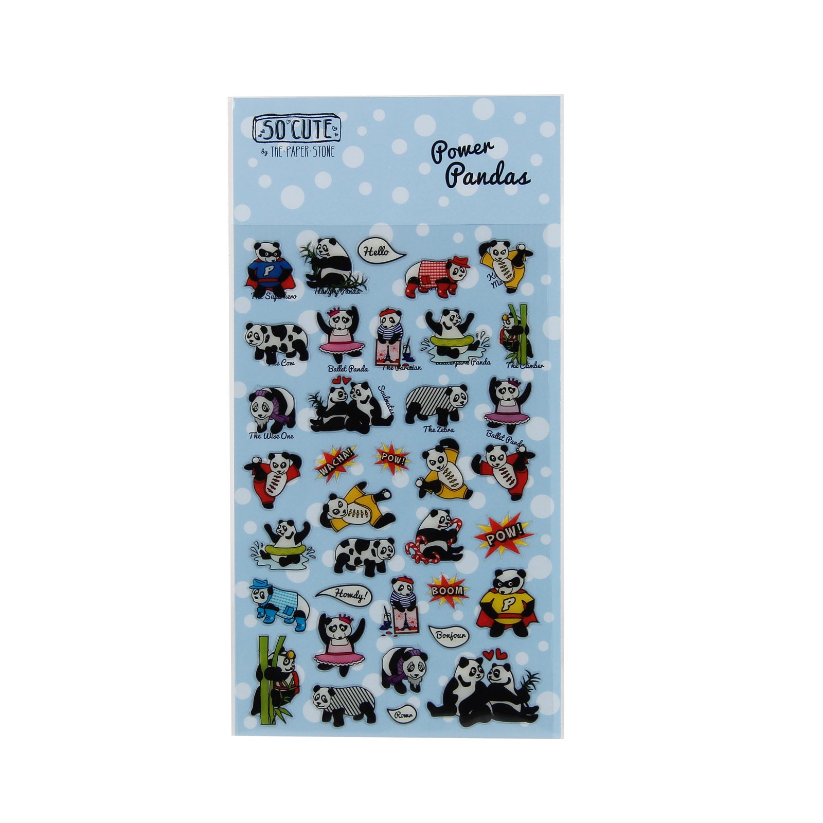 So-Cute Stickers - Power Pandas