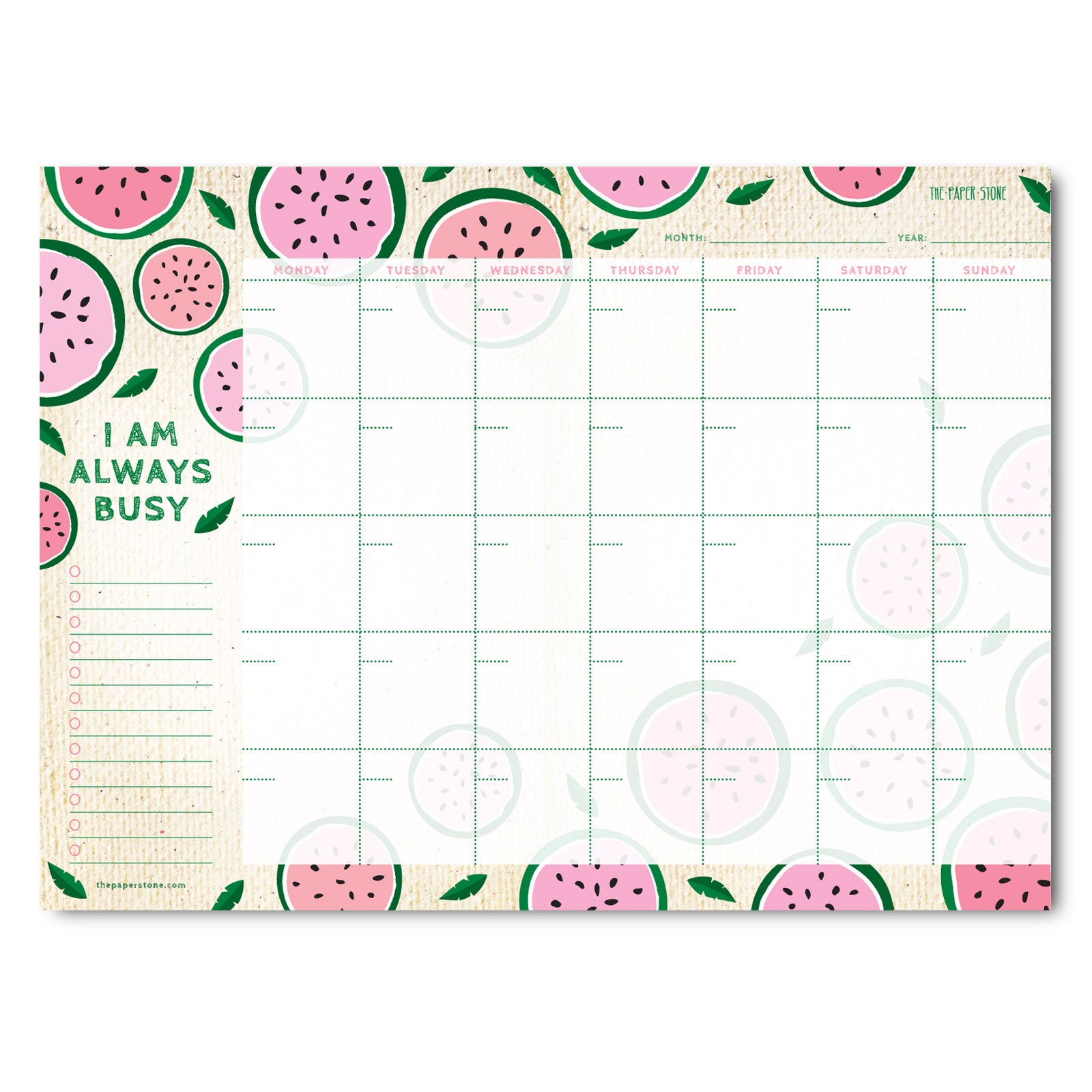 A4 Planner - Always busy watermelons