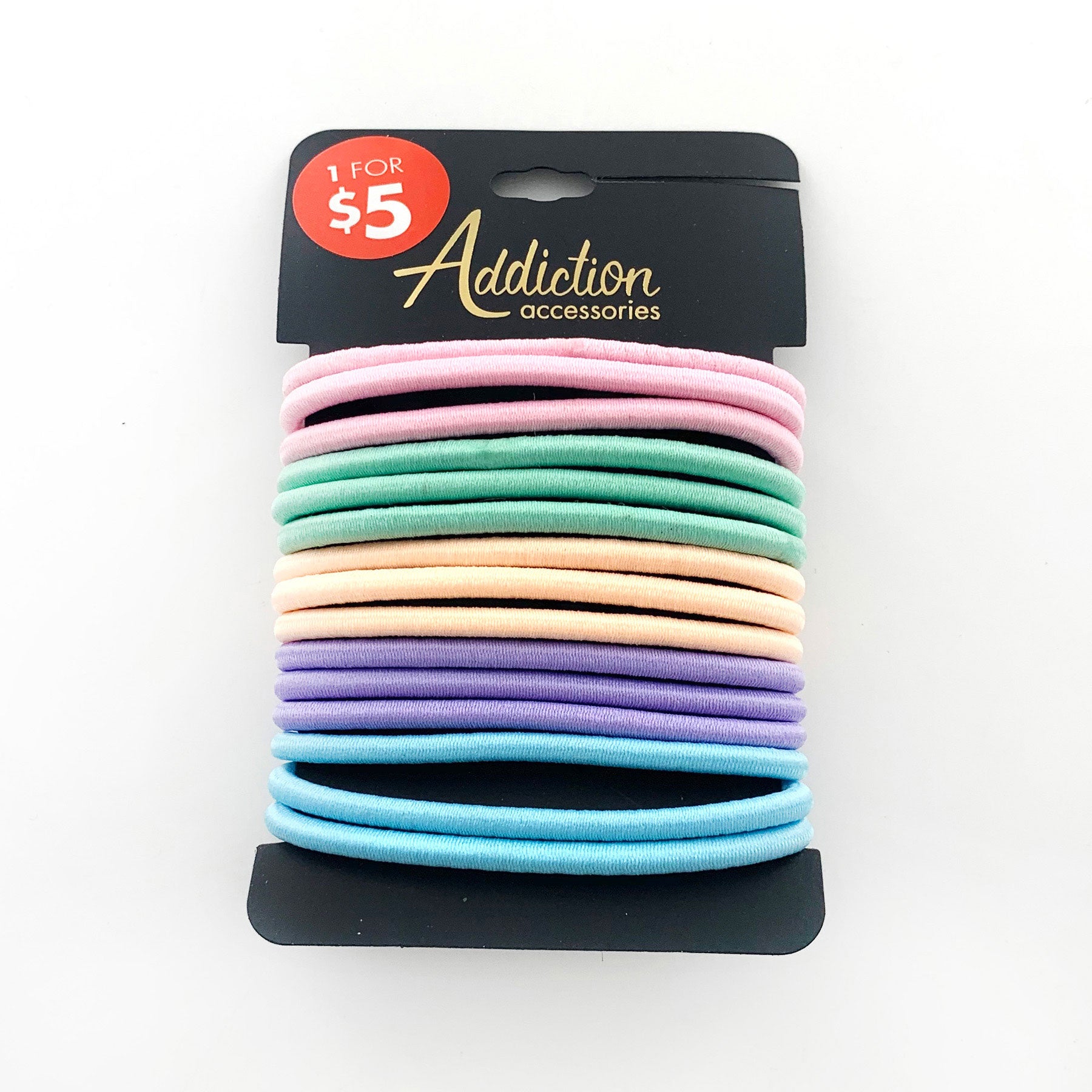 Rubber bands in pastel colours