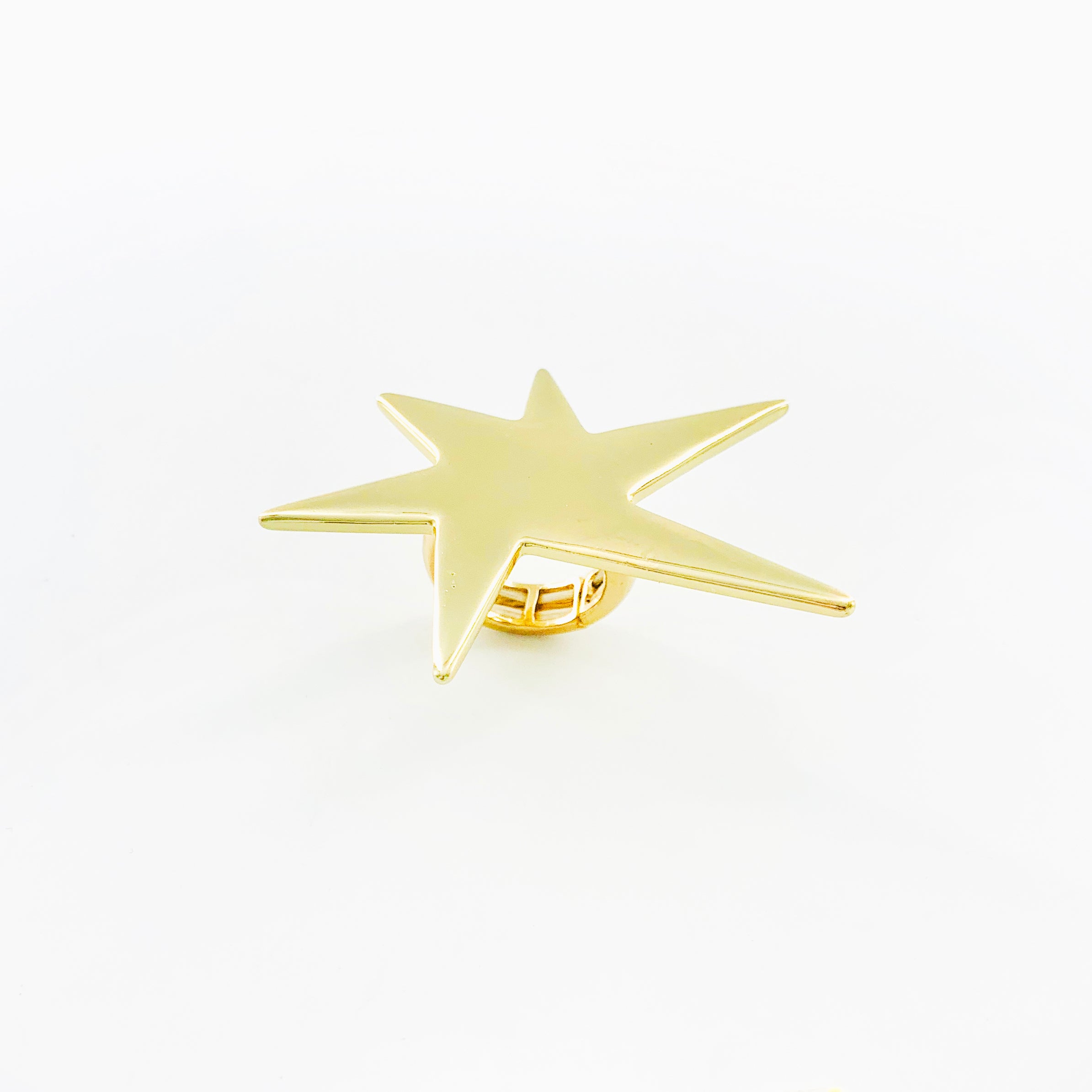 Large gold star ring with elastic band