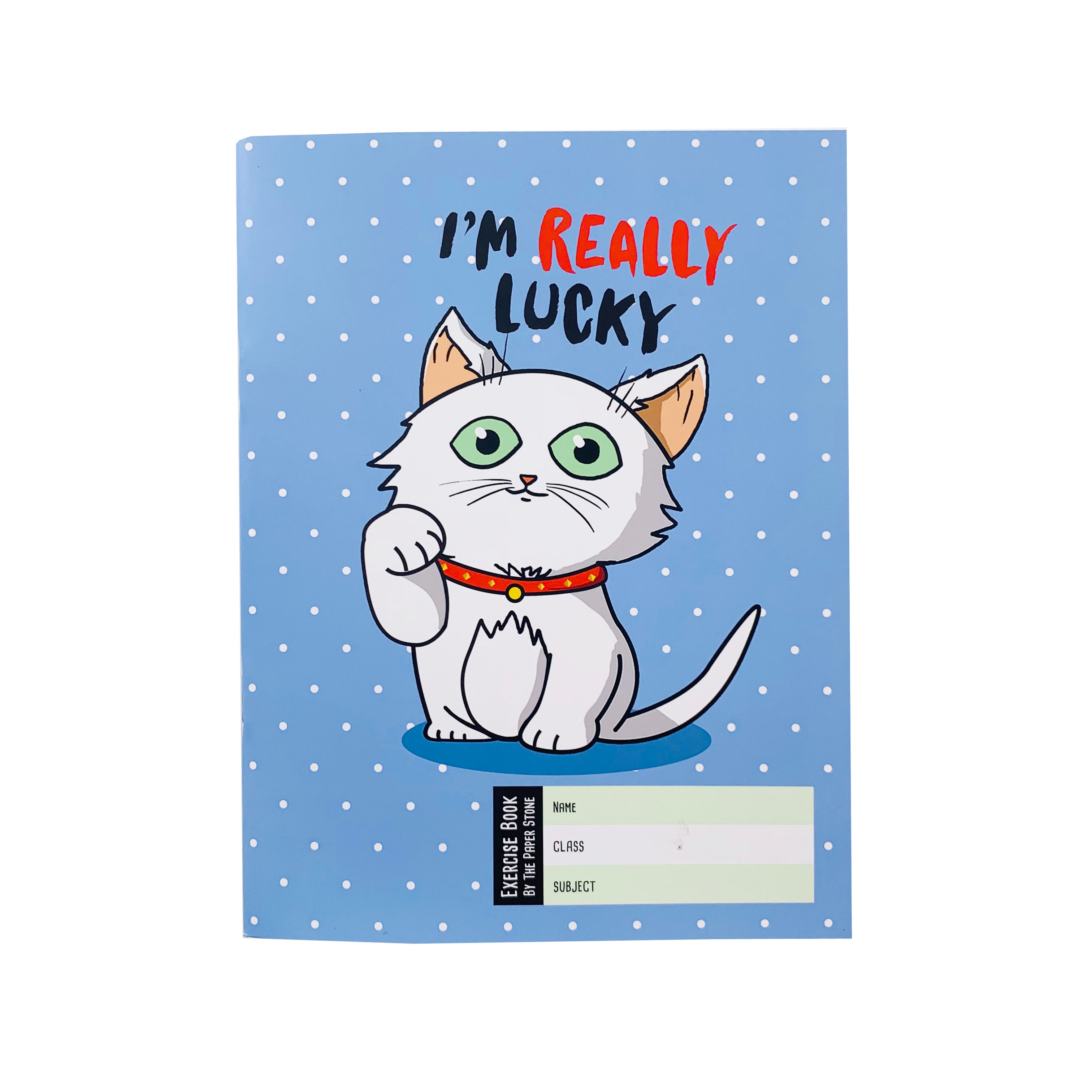 Exercise Book - Really Lucky Cat
