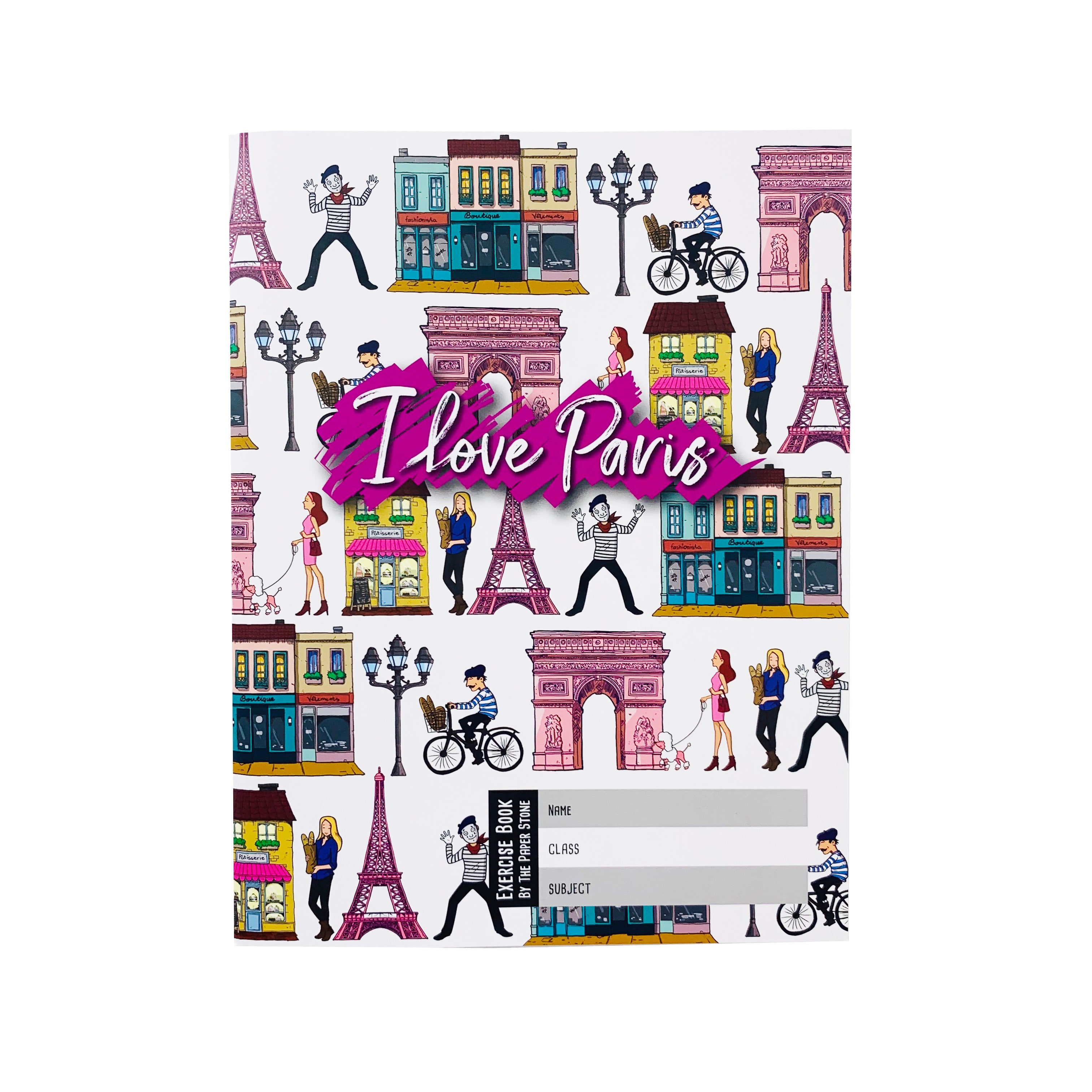 Exercise Book - I Love Paris