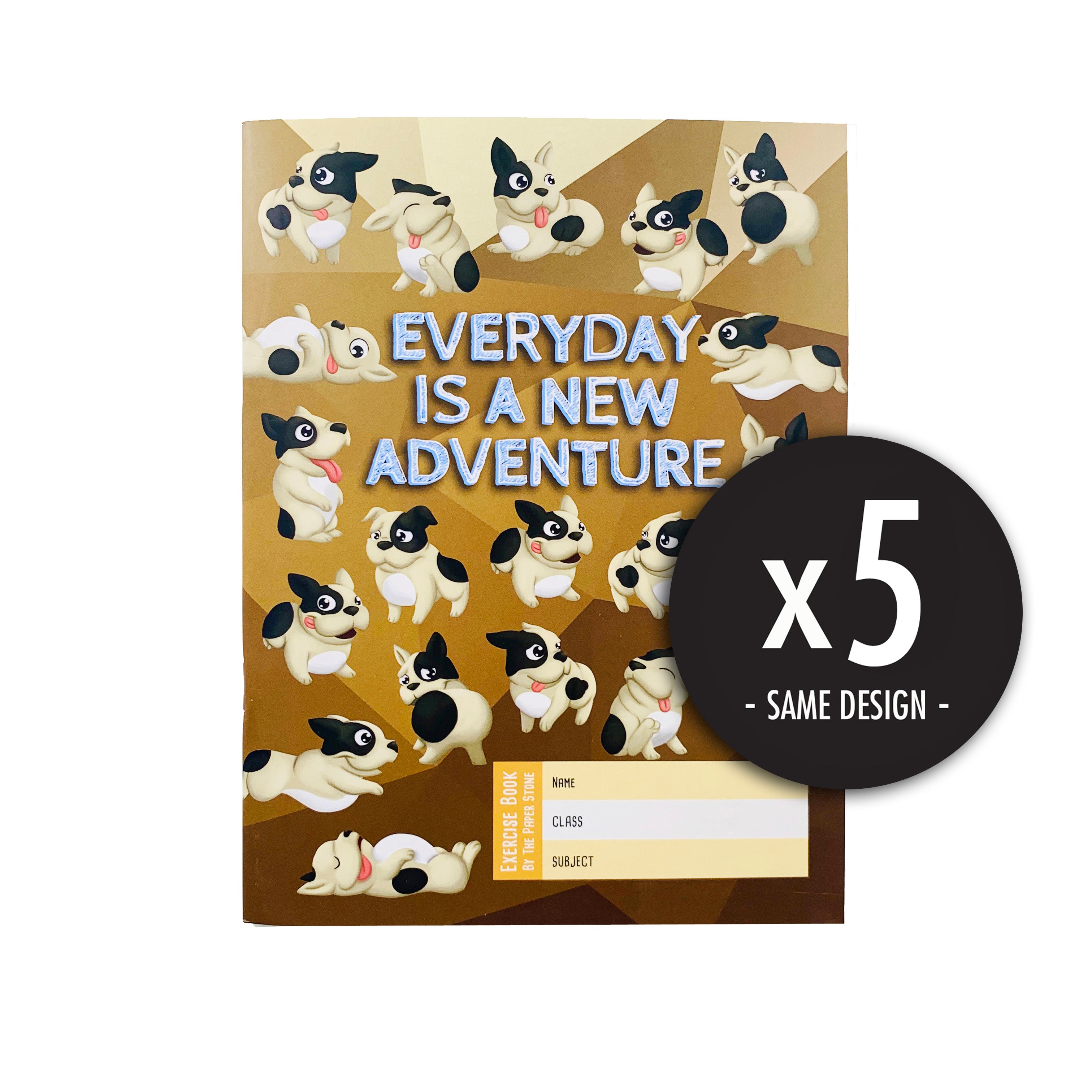5PC DEAL Exercise Book - Everyday Adventure Frenchie