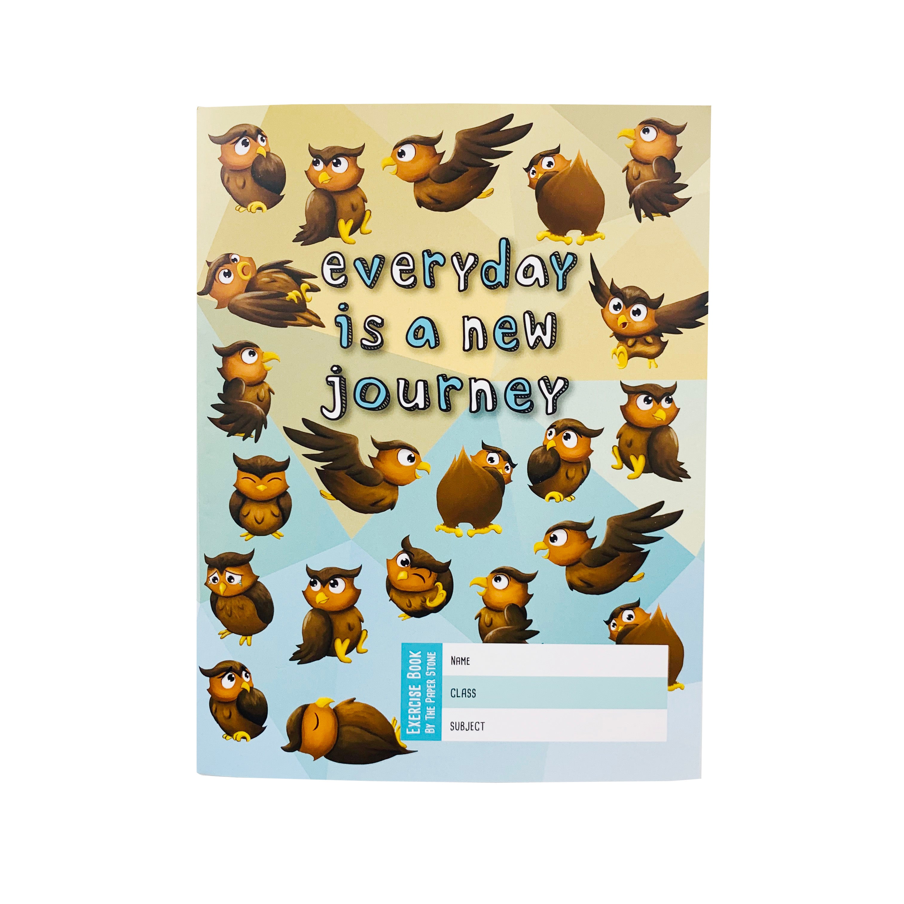 Exercise Book - Everyday Journey Owls