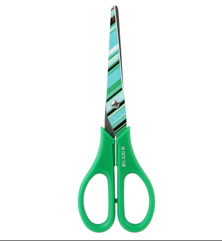 4PC DEAL Scissors - Green Stripes - Green