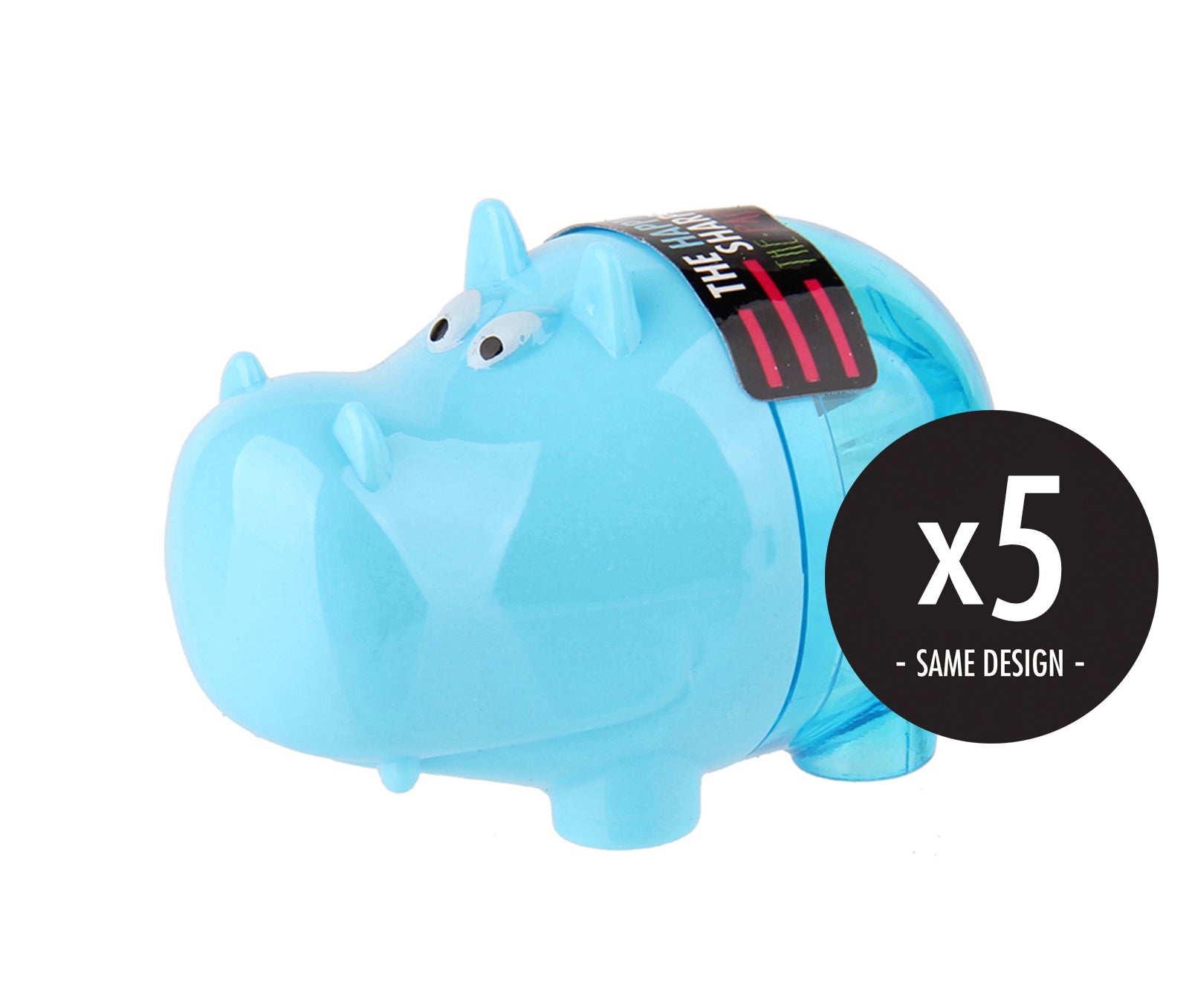 5PC DEAL The Happy Sharpener - Blue Hippo