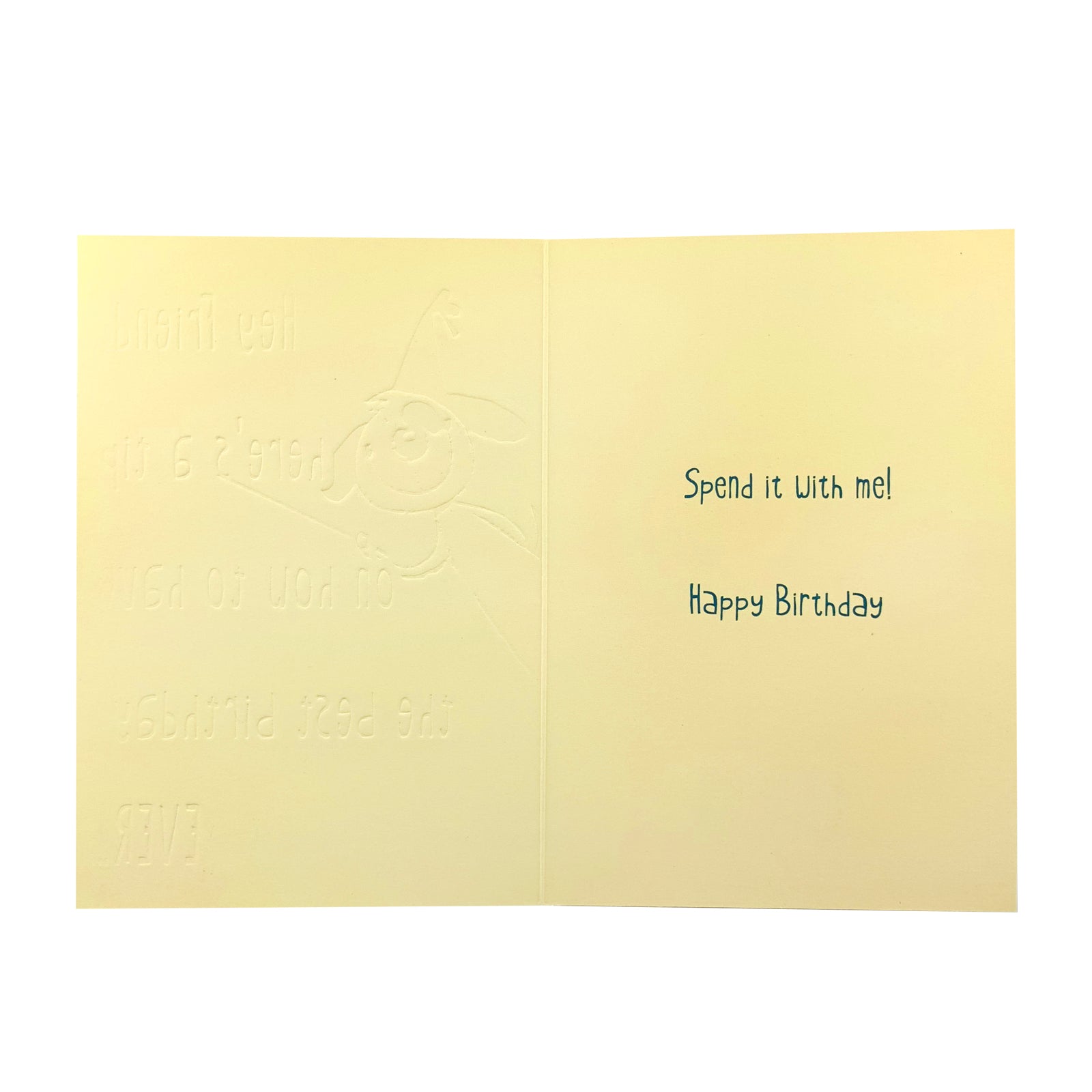 Designer Greetings Birthday Card - Hey Friend Here's A Tip Dog