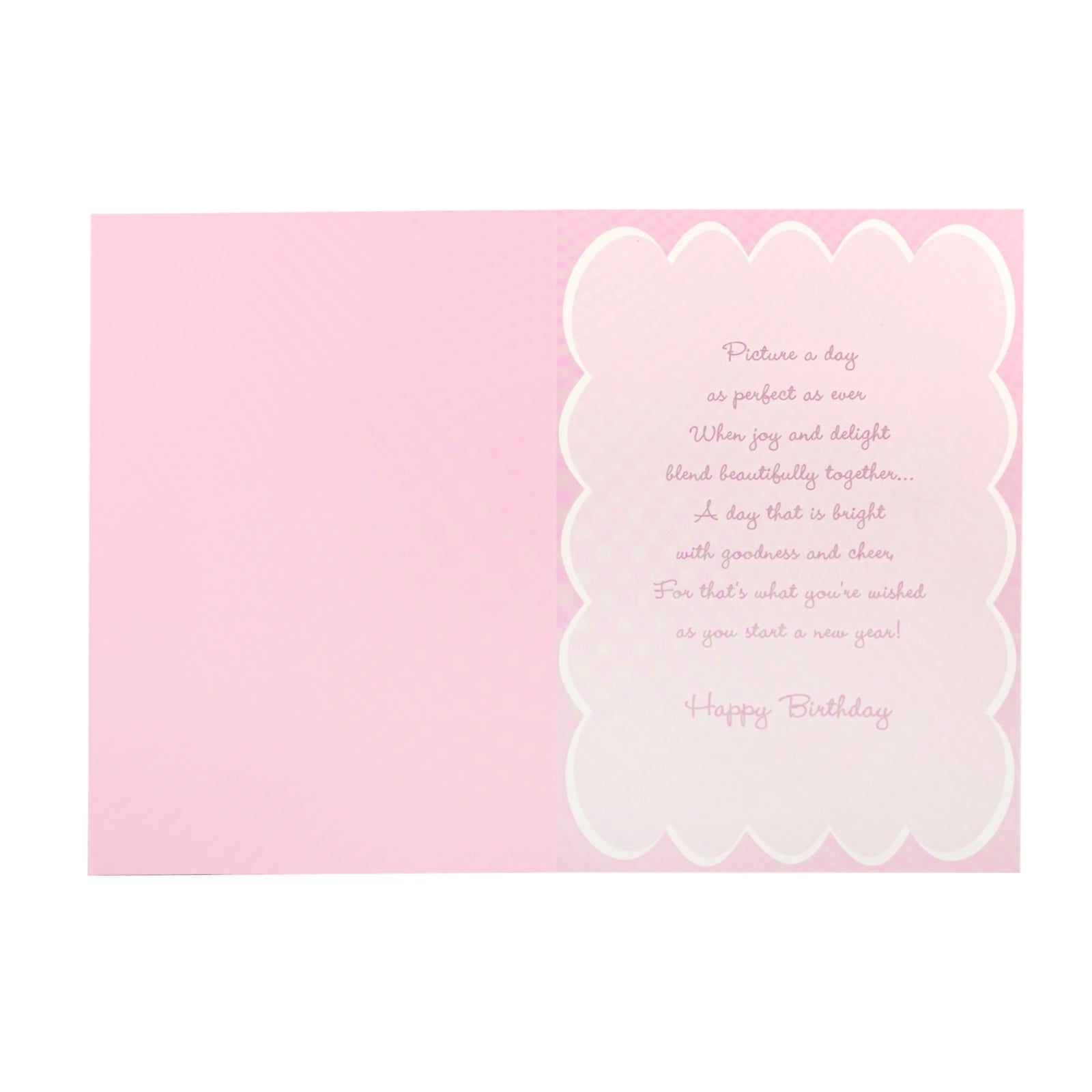 Designer Greetings Birthday Card - Wonderful Birthday Pink